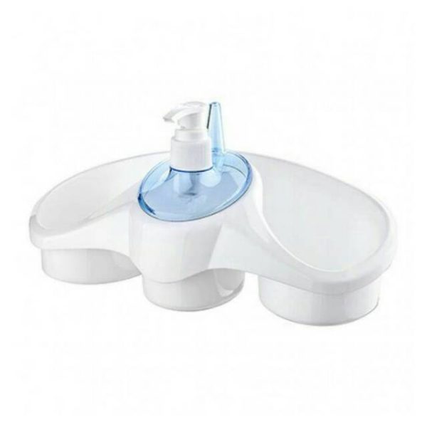 3-in-1 Kitchen Soap Dispenser with Sponge Holder