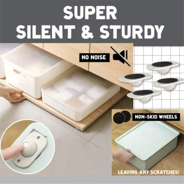 8 Pcs Furniture Moving Wheels – 360° Rotation