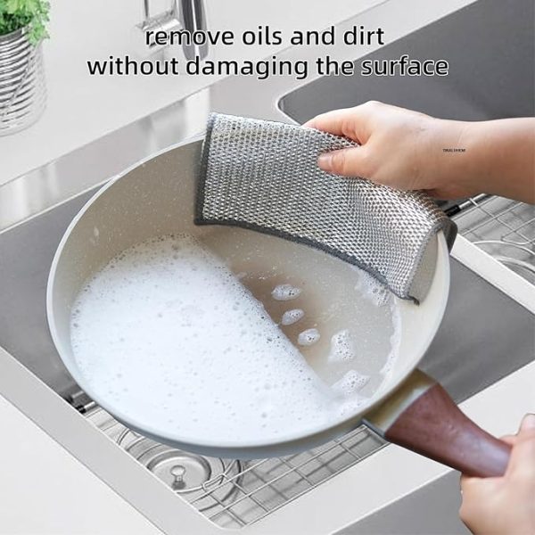 Pack of 20 - Metal Wire Dishwashing Cloths for Kitchen