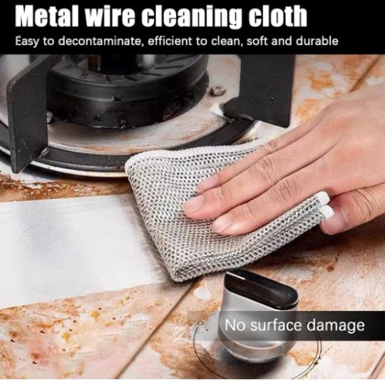 Pack of 20 - Metal Wire Dishwashing Cloths for Kitchen