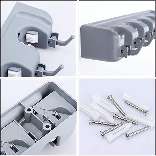 Wall-Mounted Mop & Broom Holder | Heavy-Duty Organizer for Home, Garden, Garage & Storage (Random Color)