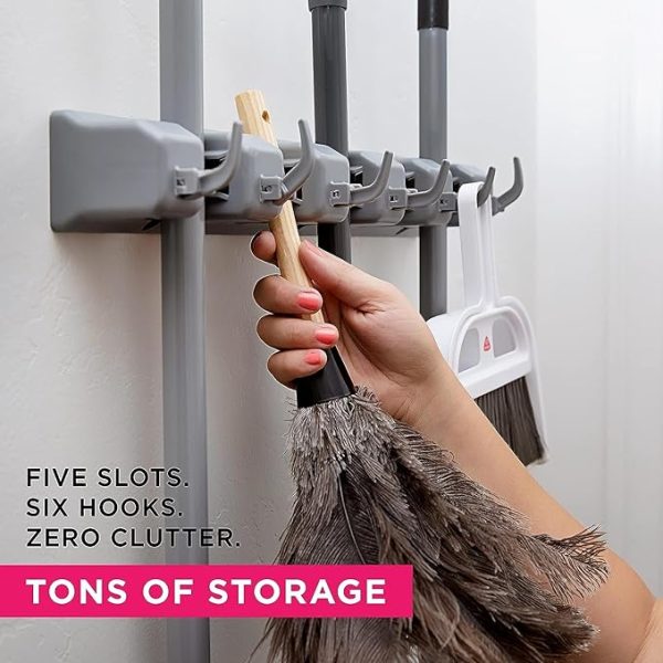 Wall-Mounted Mop & Broom Holder | Heavy-Duty Organizer for Home, Garden, Garage & Storage (Random Color)