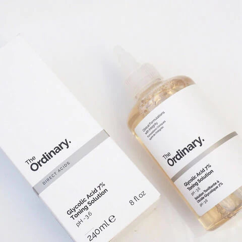 (PACK OF 3) – The Ordinary Glycolic Acid Toner, Niacinamide Serum & Glutathione Brightening Cream - Glow Boost Skin Care