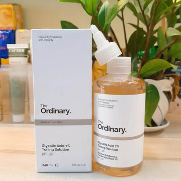 (PACK OF 3) – The Ordinary Glycolic Acid Toner, Niacinamide Serum & Glutathione Brightening Cream - Glow Boost Skin Care