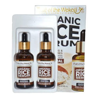 Wokali Rice Serum – Nourishing & Pore Firming - 2 Bottles