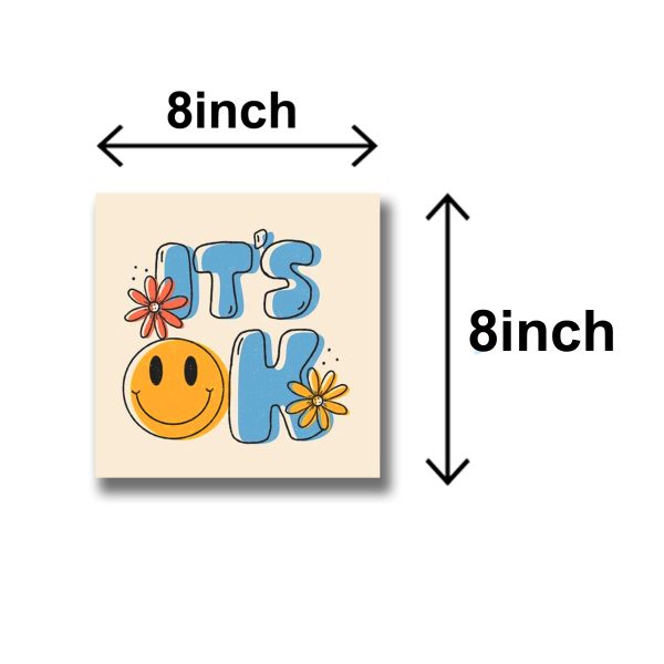 Set of 4 Motivational Wooden Wall Art Frames for Kids' & Girls' Room Decor